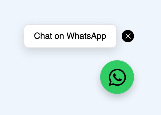 WhatsApp Chat Button style options
